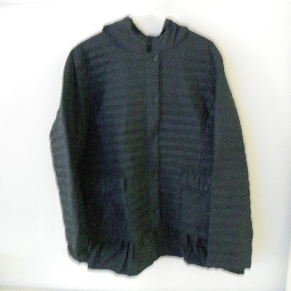 GUC J.Jill Down filled Peplum Navy Blue Coat XL